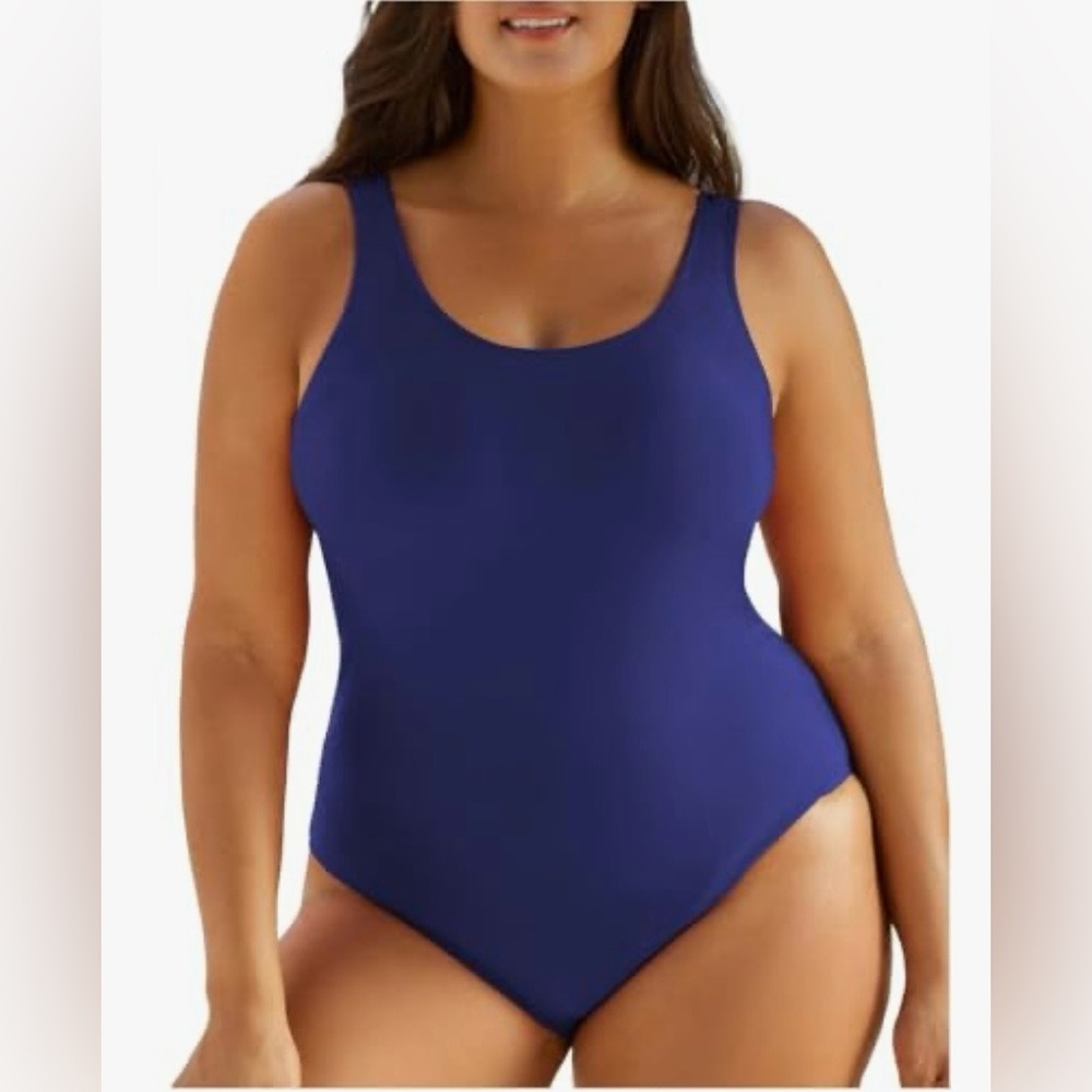 NWOT  Eytino Women's Blue One-Piece Swimsuit